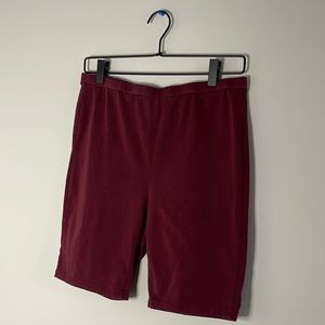 SHEIN burgandy hot shorts size L